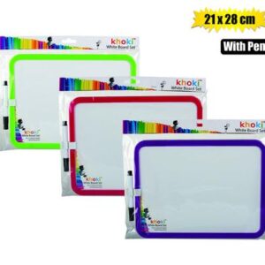 Board dry wipe+pen 28x21cm