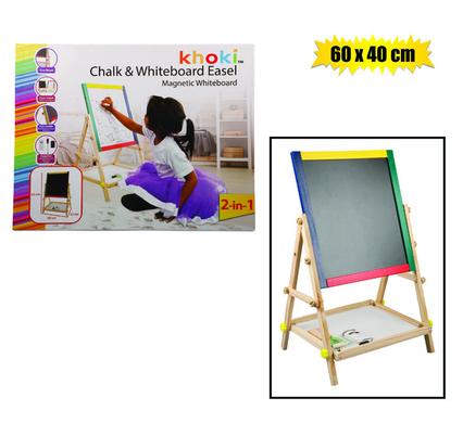 Board black/dry wipe easel 63x40cm