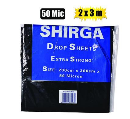 Painting drop-sheet 2x3-metre 50-mic blk