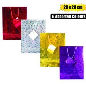 Gift-bag metallic ppr med 20x28cm matt