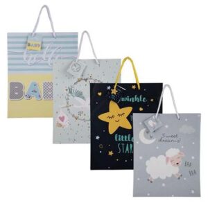 Gift-bag paper lrg 25x32cm every/baby