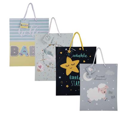Gift-bag paper lrg 25x32cm every/baby