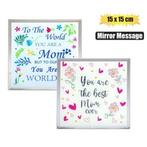 Orn occasion mom mirror message 15x15cm