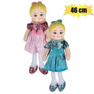 Doll rag ballerina in tutu 46cm asstd2