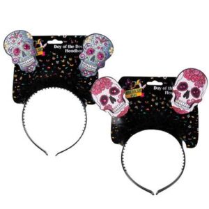Dress up headband day of dead skulls