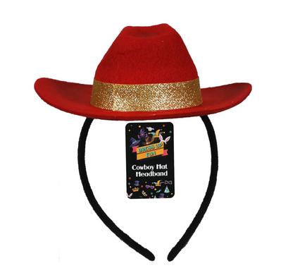 Dress up headband cowboy hat