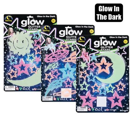 Sticker glow-in-the-dark stars asstd