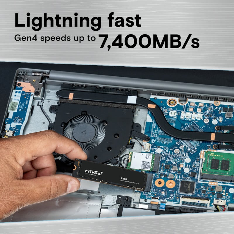 Crucial T500 1TB M.2 NVMe Gen4 NAND SSD - Image 3