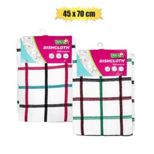 Dish cloth cotton terry check 45x70cm